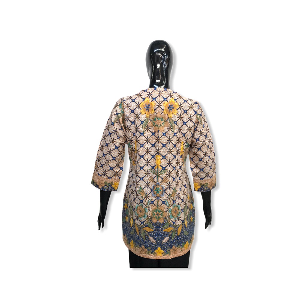 Exclusive Blouse Batik Kantor Lapis Furing Trikot Atasan Batik Usman Seragam Batik Grosir Murah