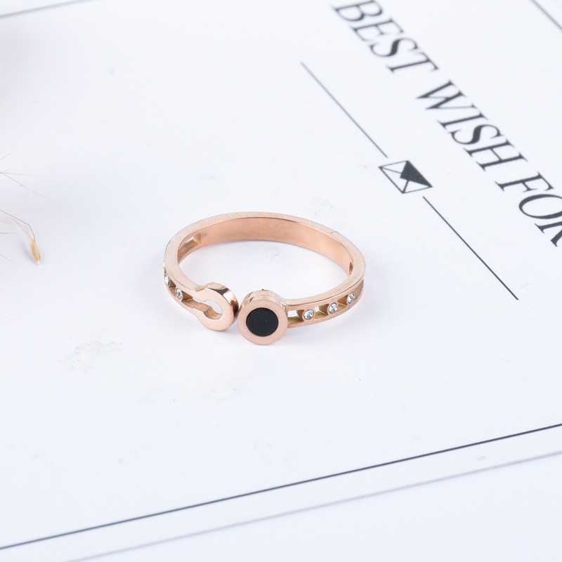 Cincin Titanium Mini Korea Wanita CK142 simple elegant cocok hadiah kekinian