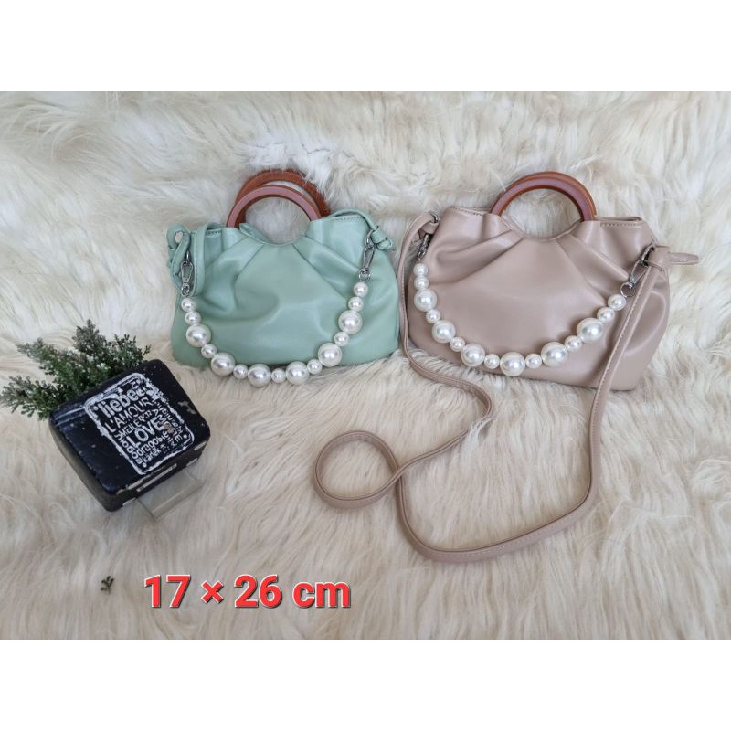 TAS TENTENG MUTIARA//TAS SELEMPANG LUCU//TAS IMPORT