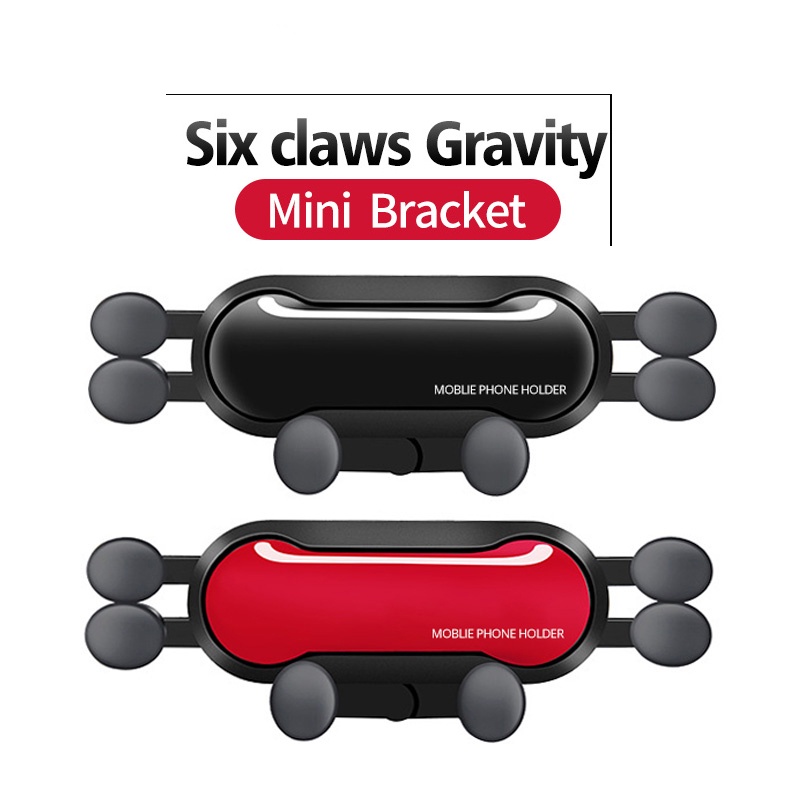 Stand Holder Smartphone Universal Model Lipat 6 Titik Untuk Ventilasi Ac Mobil