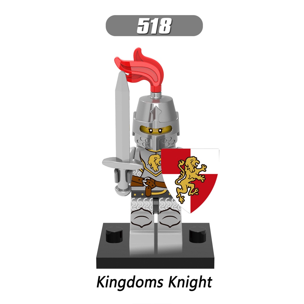 Xh0148 Mainan Action Figure Minifigures Dragon Kingdoms Heroic Evil Knight Dragon Archer