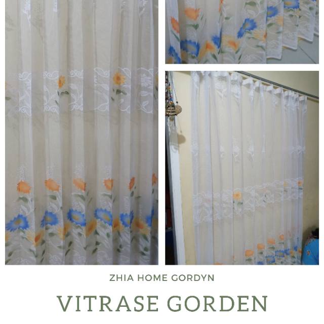 Vitrase Gorden || Gorden Tipisan || Gorden siang Dalaman Rumah