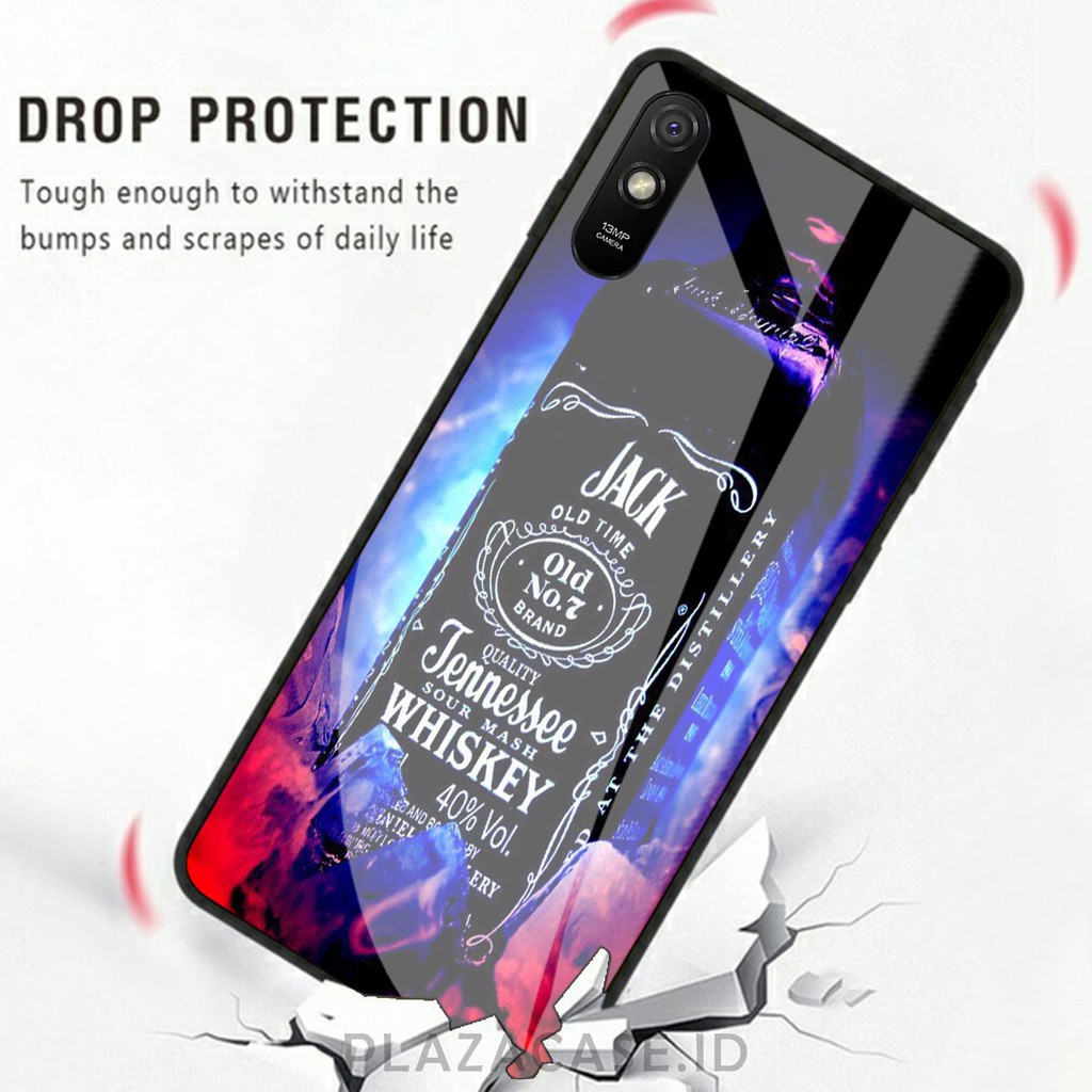 [K18] SoftCase Glass  for REDMI 9A REALME NARZO 20 A53 RENO 4F V20 SE C17 RENO 4 REALME 7i Y30 Y50