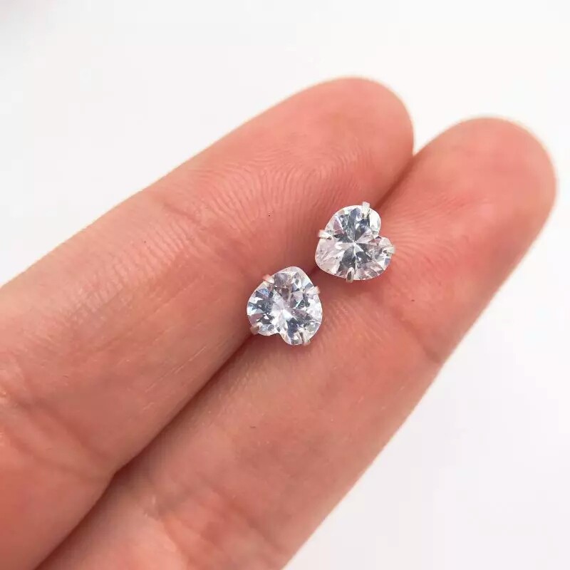 Anting Giwang diamond zircon Model love anti luntur anti iritasi jaminan 100%