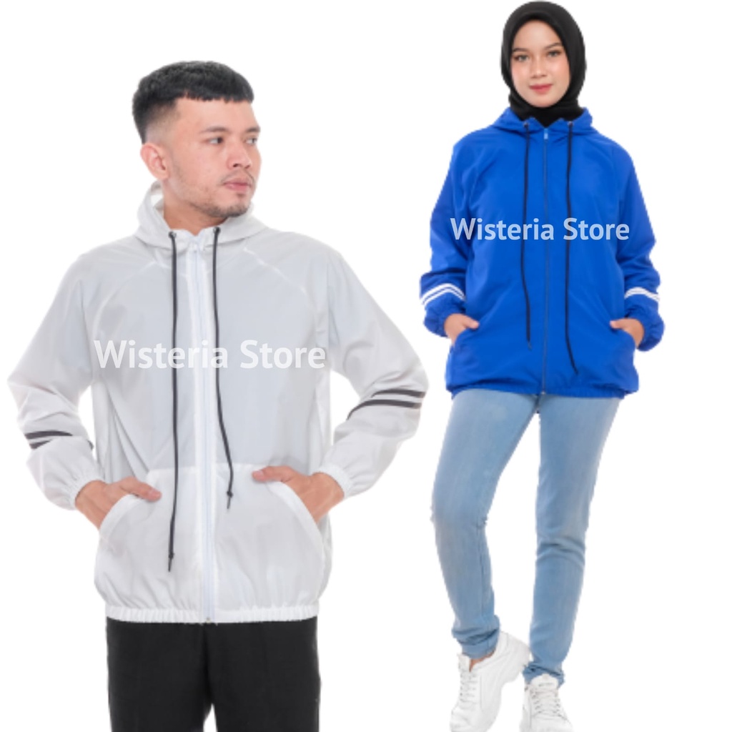 jaket Parasut Olahraga, jaket olahraga pria/wanita, Sauna Suit, Jogging, Lari, Bersepeda, Despo, Gym