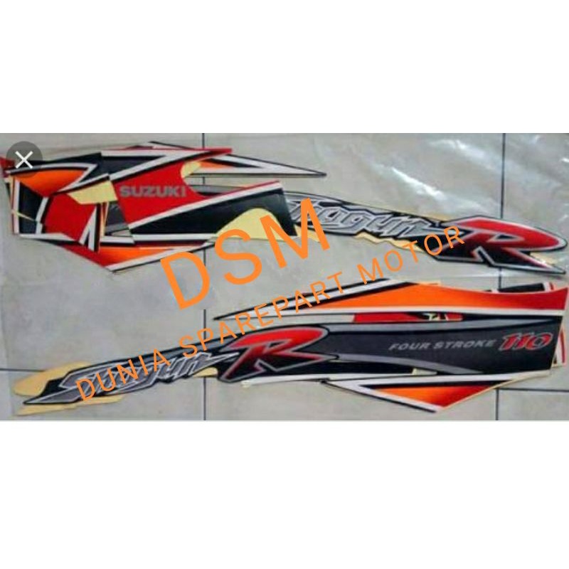 STRIPING STICKER EMBLEM SUZUKI SHOGUN 110 SHOGUN LAMA OLD