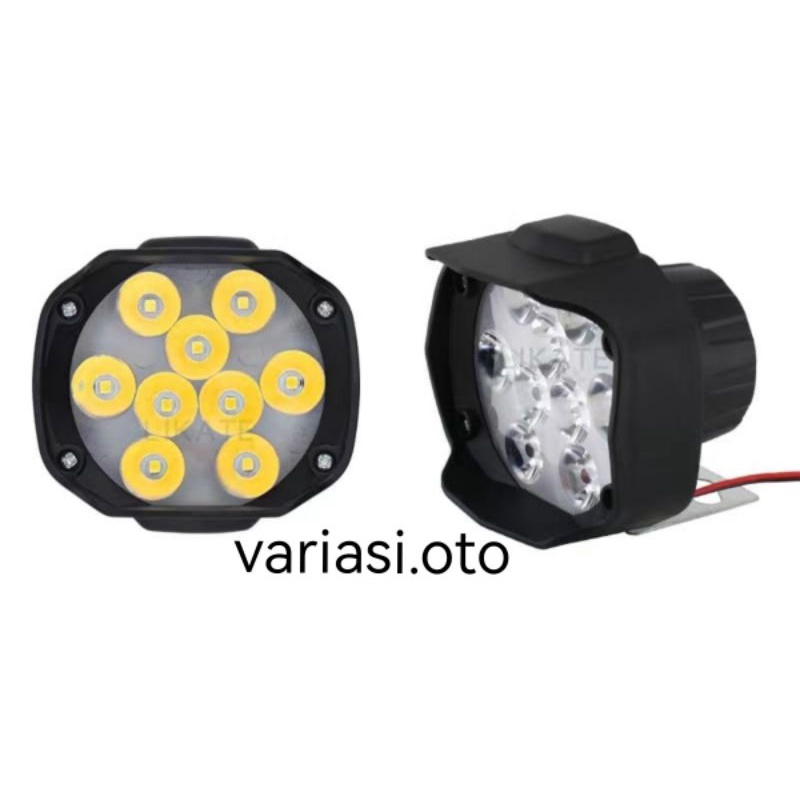 Lampu Tembak Sorot LED Motor 12 Volt Work Light Cree 9 Mata / 9 LED