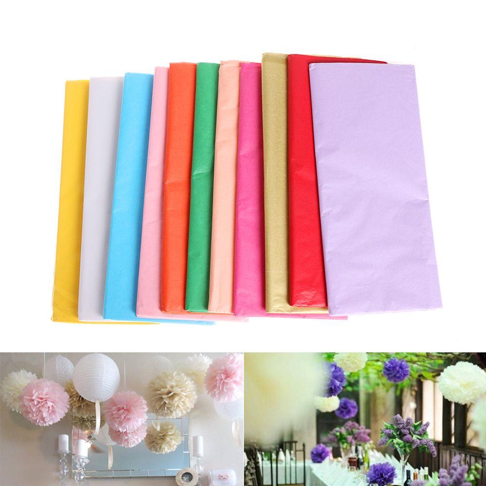 Suyo 10pcs/bag Kertas Tissue Decor Craft DIY Scrapbooking