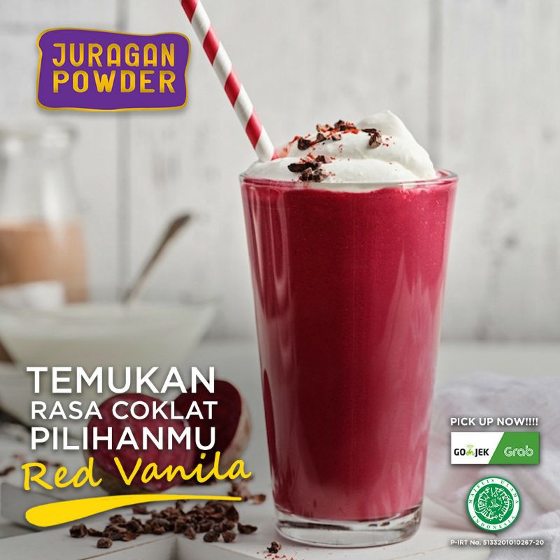 

Bubuk minuman Rasa Red Vanilla 1Kg, Enak, Lezat YUK Order.
