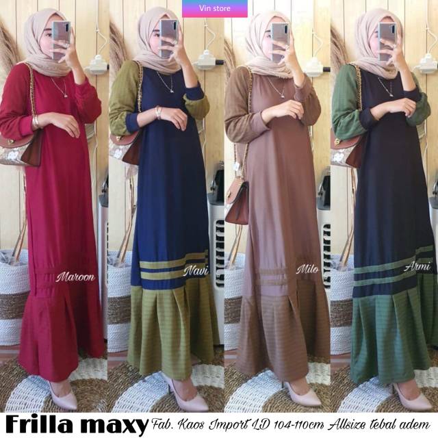 Gamis muslim frila maxy by valent