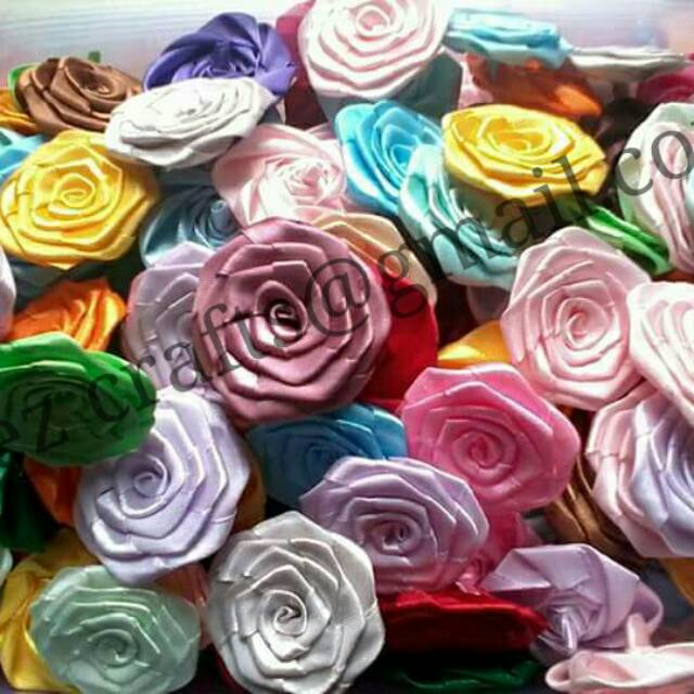 

[12pcs] Aplikasi mawar tempel/hias