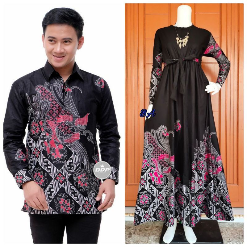 Batik Couple Jumbo Ld 104 Ld 120 Maura Sania Ruffle Ori Ndoro Jowi Dnt Size M L Xl All Size