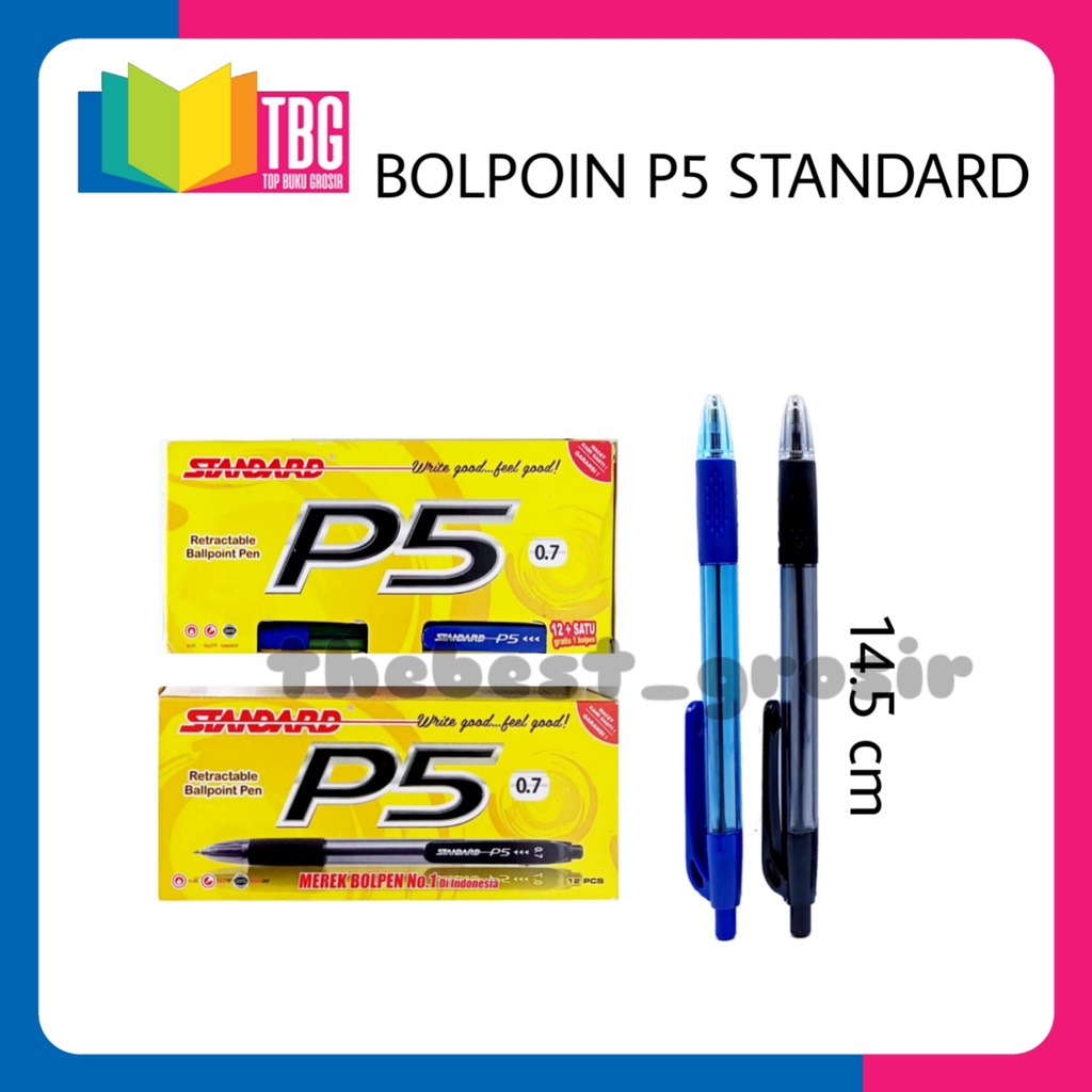 

1 PCS BALLPOINT P5 STANDARD / PULPEN / PENA / BOLPEN