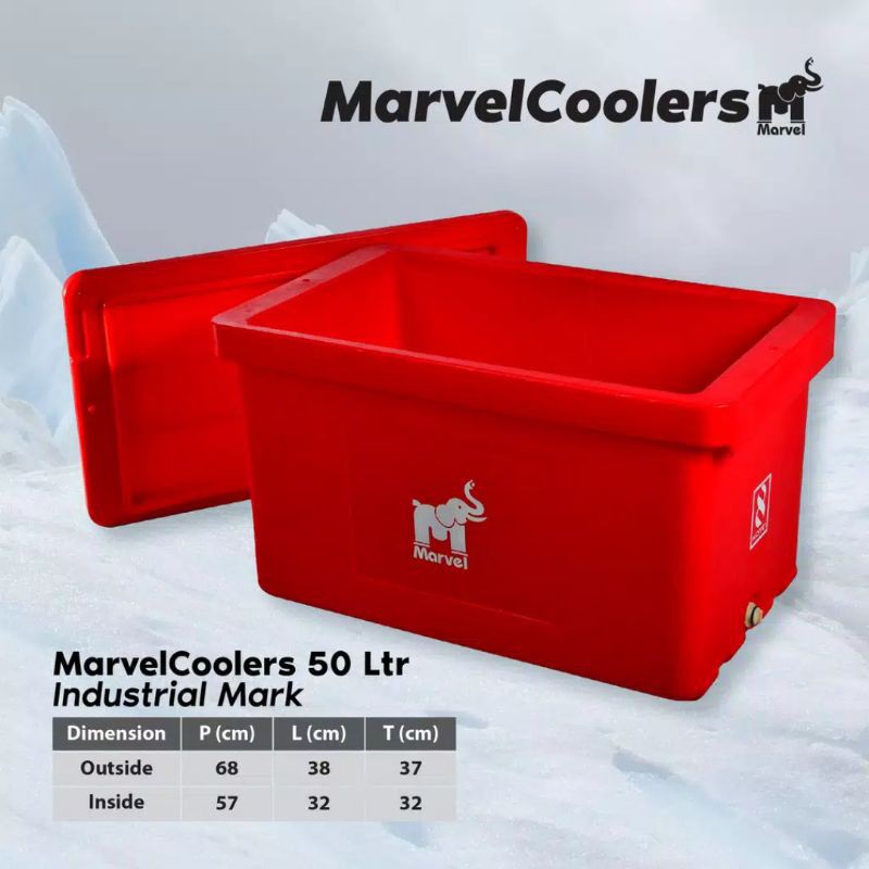 Cooler box Marvel 50 Liter/ Cool Box Marvel 50Ltr IceBox Pendingin