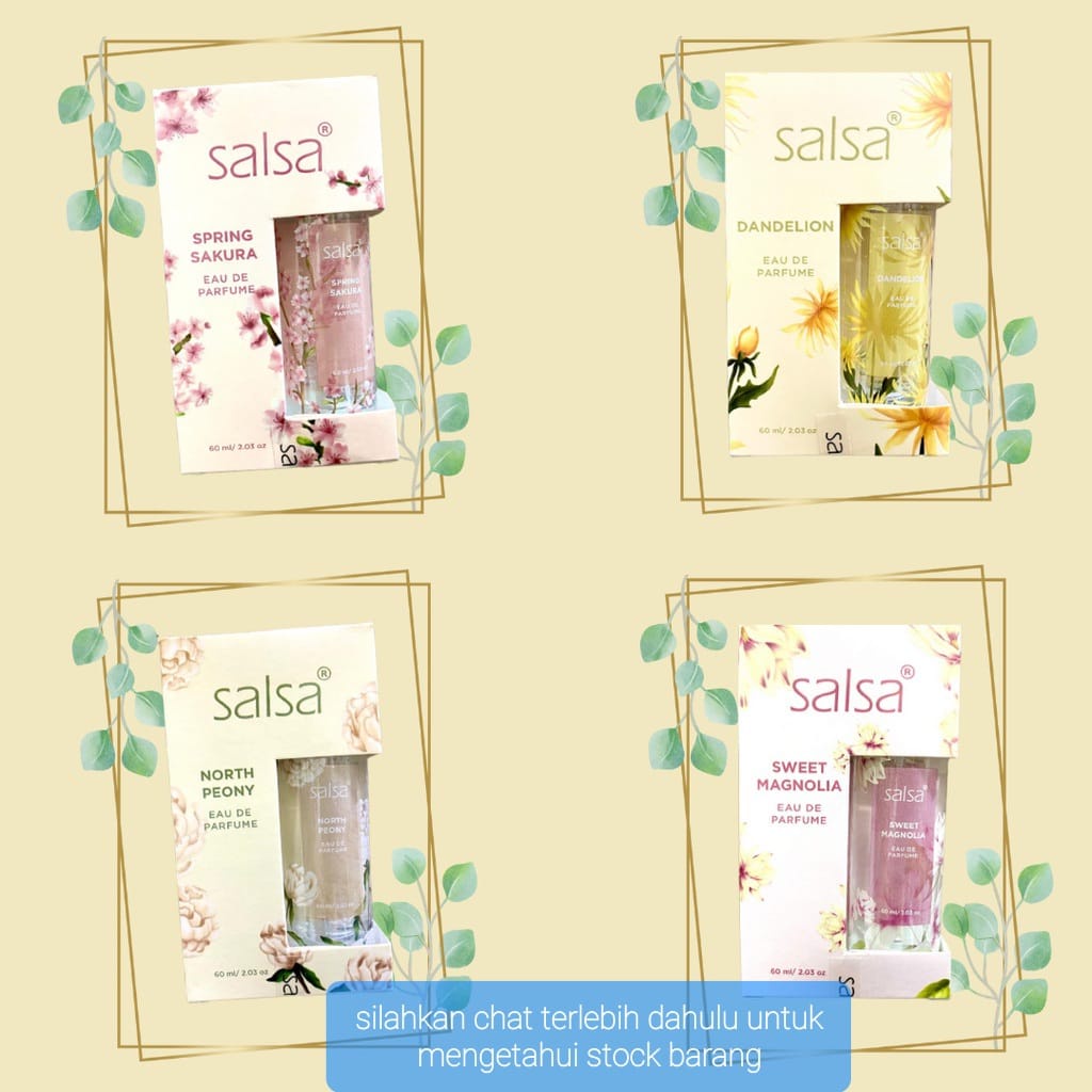 SALSA EAU DE PARFUM / PARPIM COLOGNE CEWEK 60ML PERFUME MINYAK WANGI