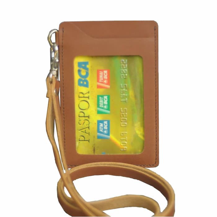 

Murah Id Card Holder Name Tag Tempat Kartu Nama Kulit Tali Kalung