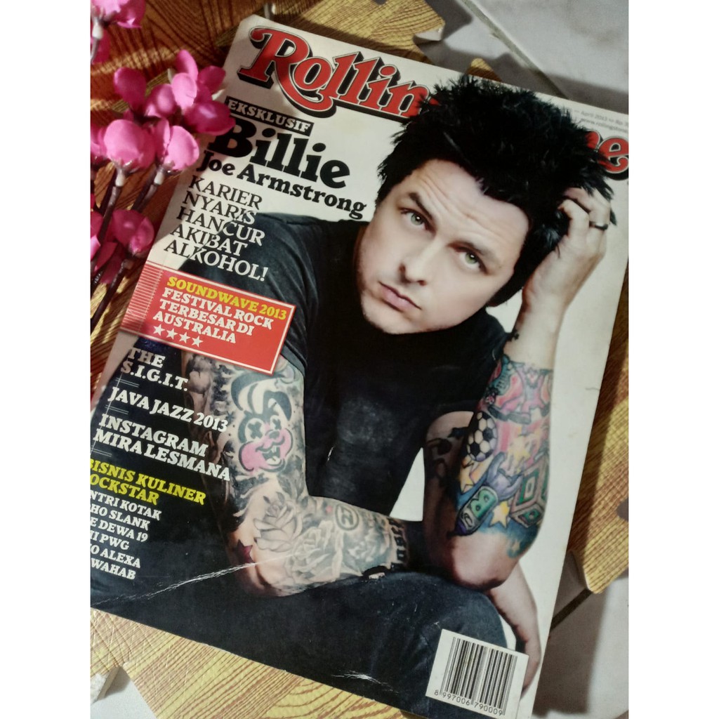 Majalah RollingStone cover Billie Joe Armstrong Green Day