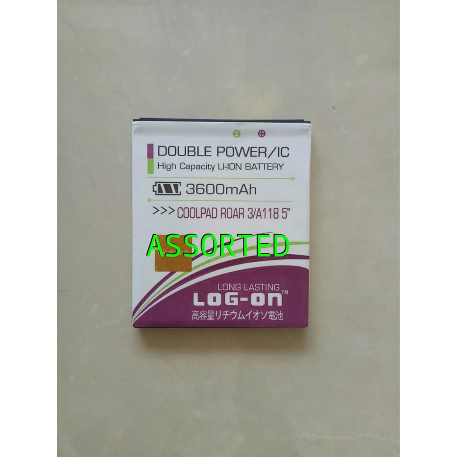 BATERAI/BATTERY LOG ON DOUBLE POWER COOLPAD ROAR 3/A118 5"