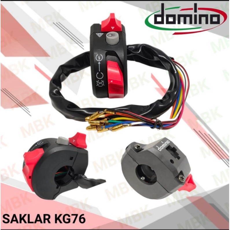 Holder Switch Saklar Kanan Stater on/of engine stop Domino Universal Model Ktc Yamaha Xabre MAHAL