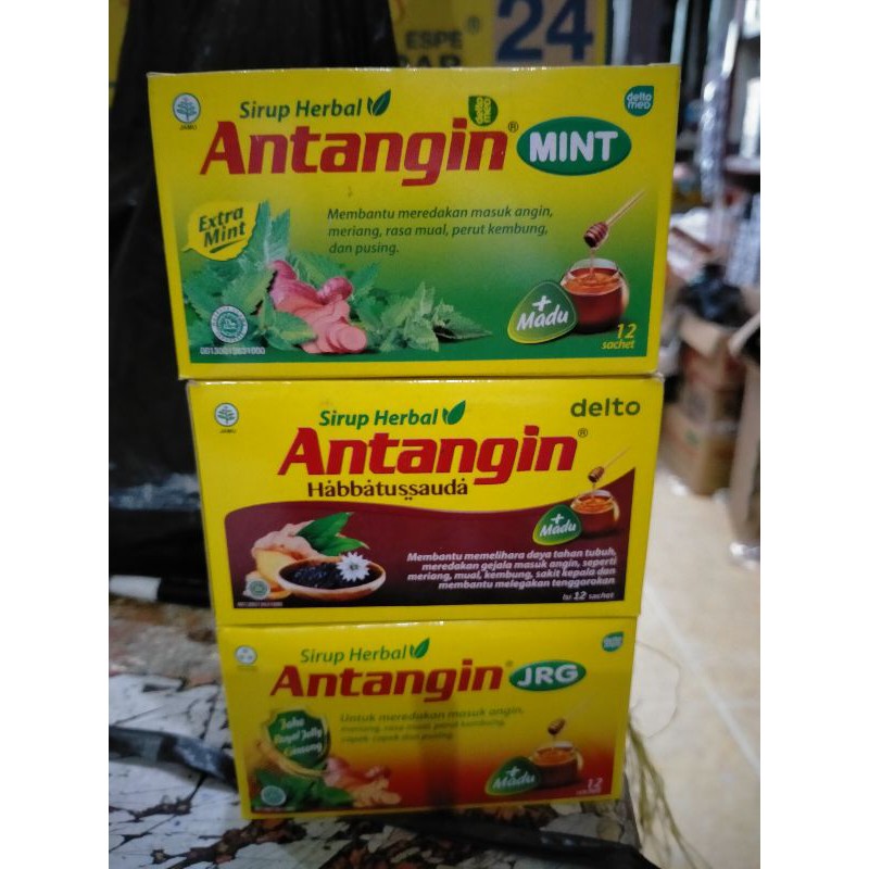 antangin sirup sachet,per box isi 12sachet.