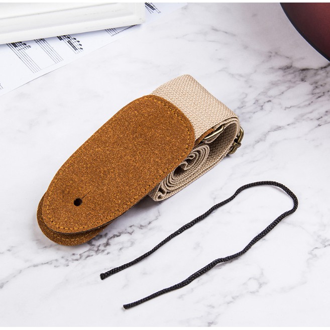 Strap Gitar Fender Tali Guitar Impor Warna Cream Kopi Hitam