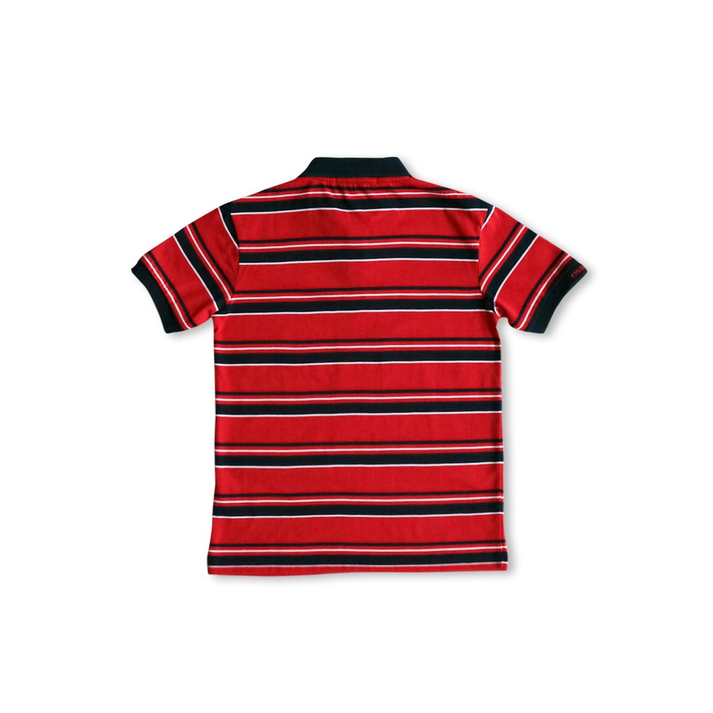 Osella Baju Anak Laki Laki Polo Stripe Red-2