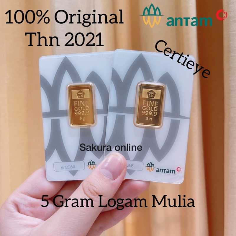 LM EMAS ANTAM 5 Gram Certieye 5 gr 2021 Terbaru
