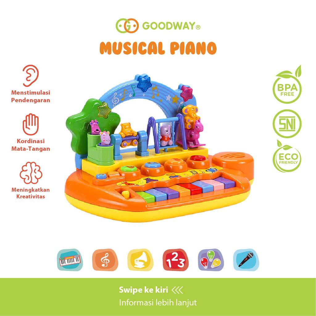 Mainan anak - Goodway Musical Piano - Mainan Edukasi Piano Anak / Mainan Musik