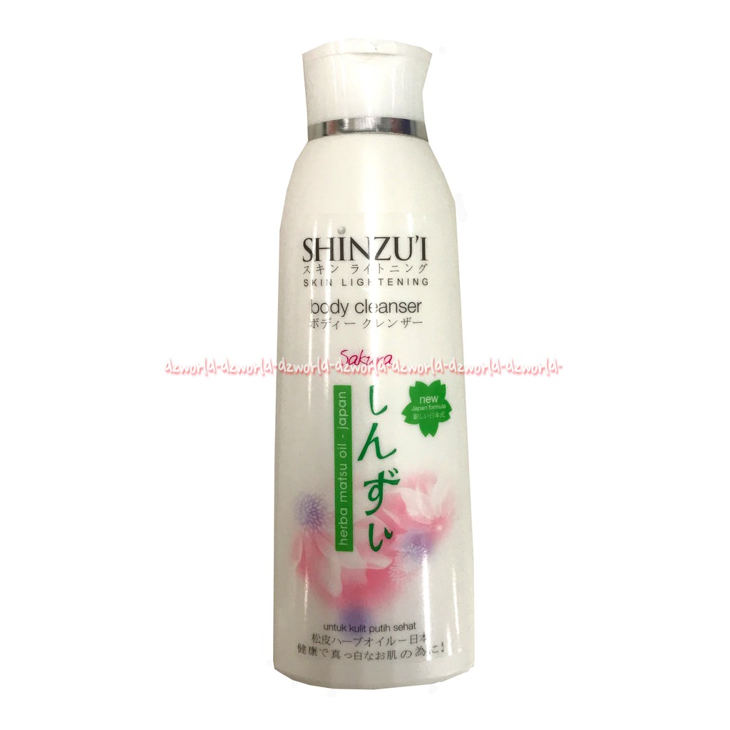 Shinzu'i Body Cleanser Sakura Herbal Matsu Oil Shinzui Sabun Cair 250ml