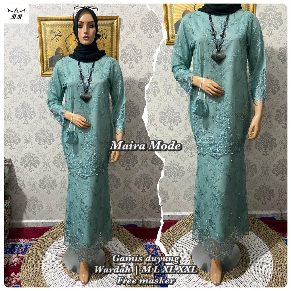 Gamis Duyung Kirana / Kebaya Gamis Slim / Gamis Pesta Mewah / Gamis / Kebaya Modern / Kebaya Brukat