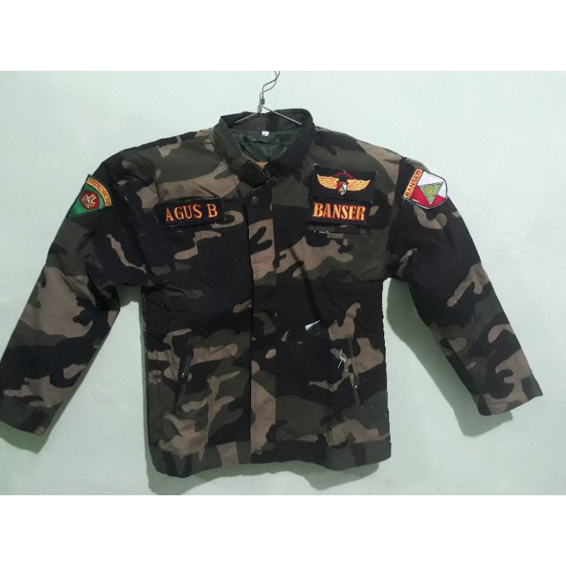 JAKET JANGKIS LORENG US // NATO//BANSER