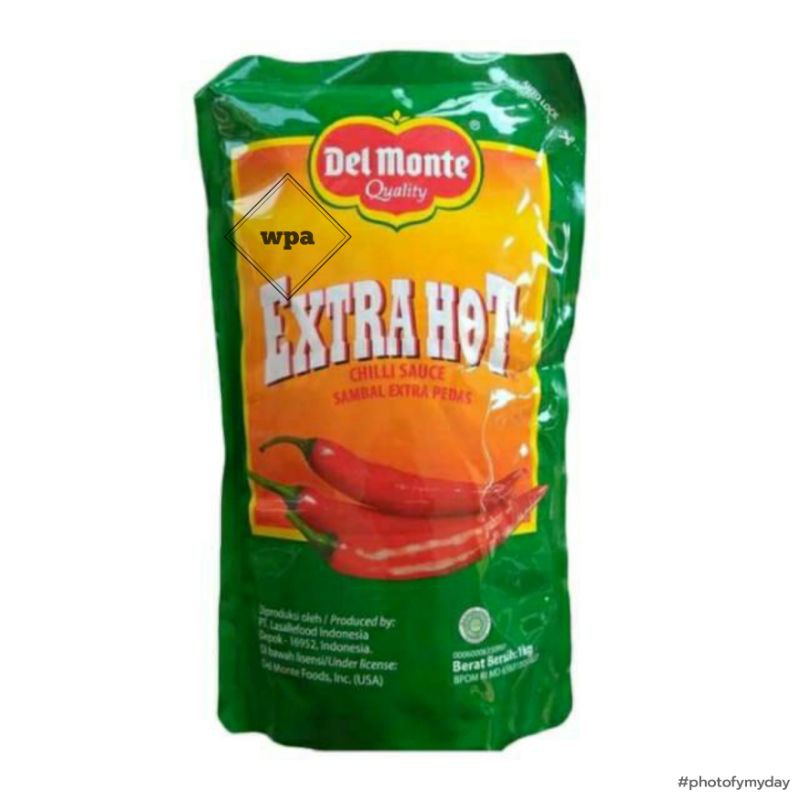 

saos sambal extra hot dan saus tomat delmonte (1 kg)