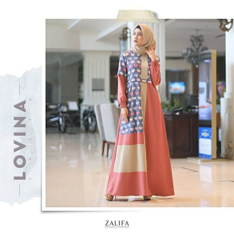 ZALIFA  LOVINA DRESS GAMIS MUSLIM