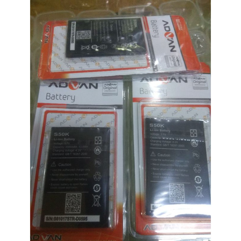 BATERAI ADVAN S5E 4G / S5E 4GS / S50K ORIGINAL BATERAI
