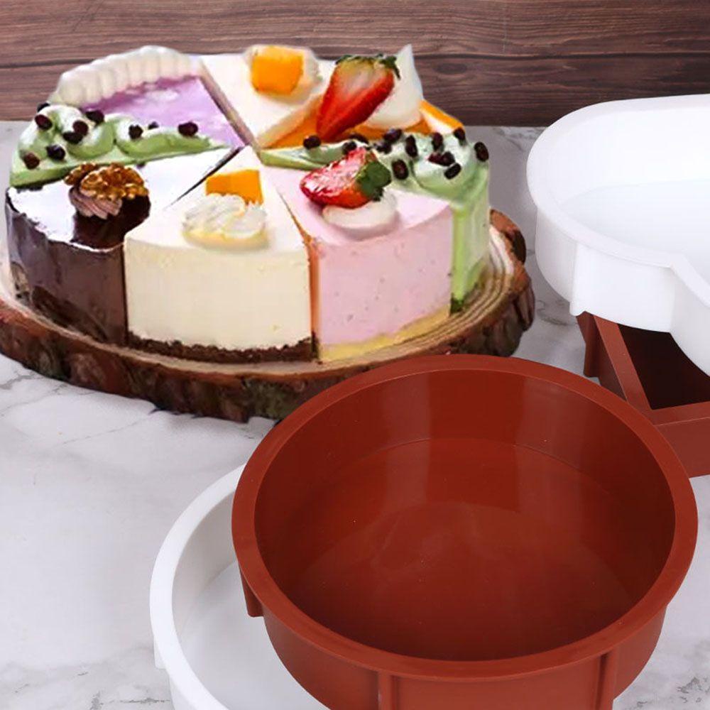 Suyo Cetakan Kue Bentuk Hati / Bulat / Kotak Bahan Silikon