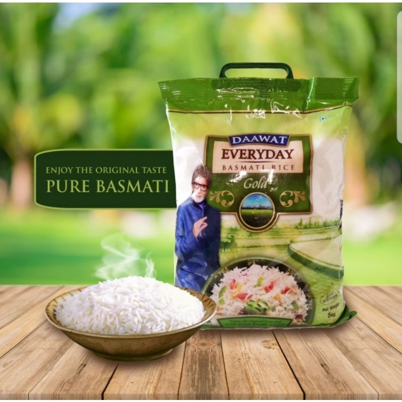 beras basmati daawat everyday 5kg basmati rice import asli beras mati kiloan beras kebuli