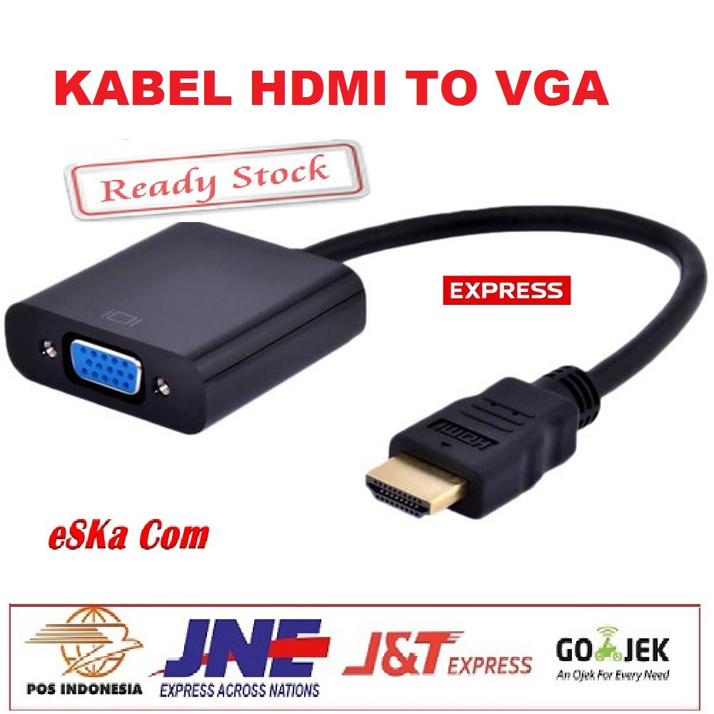 CONVERTER HDMI TO VGA KABEL HDMI TO VGA KONEKTOR HDMI TO VGA