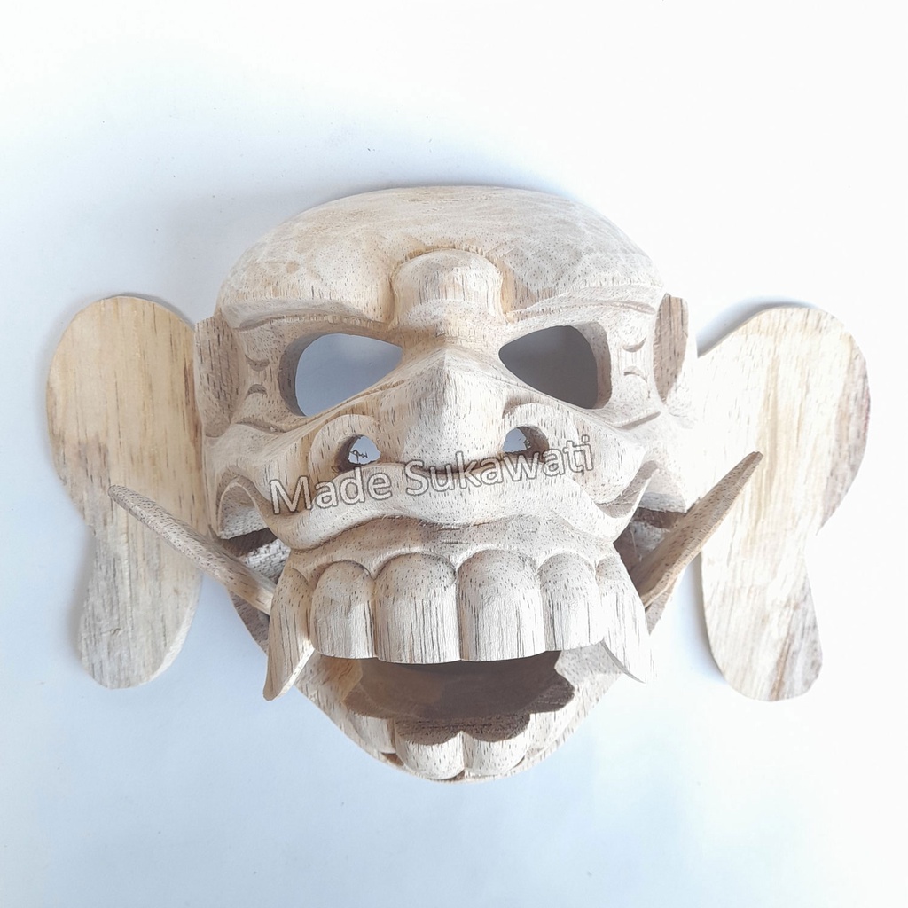 Kerajinan Topeng Leak Celuluk Bali Bahan Kayu