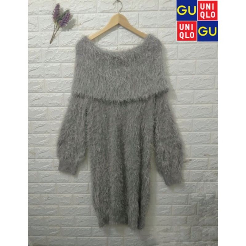 DRESS FUZZY GREY