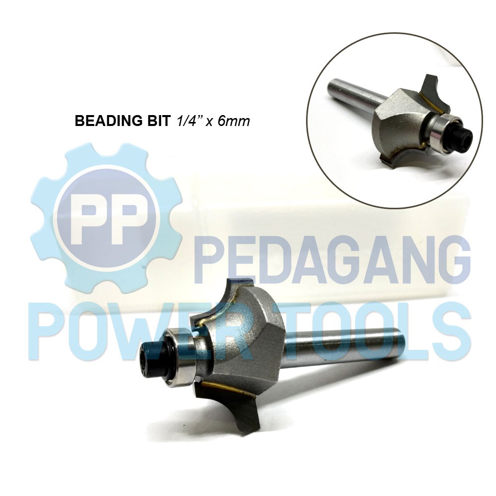 MATA BEADING BIT 6 MM MESIN PROFIL KAYU WOOD TRIMMER ROUTER BIT