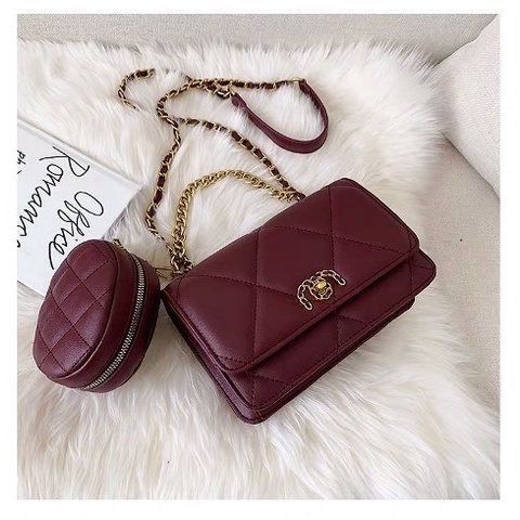 BJ65115 - BLACK/RED/REDWINE - TAS IMPORT TERMURAH TERLARIS BAGSTORE JAKARTA FASHION WANITA ZCJ5115
