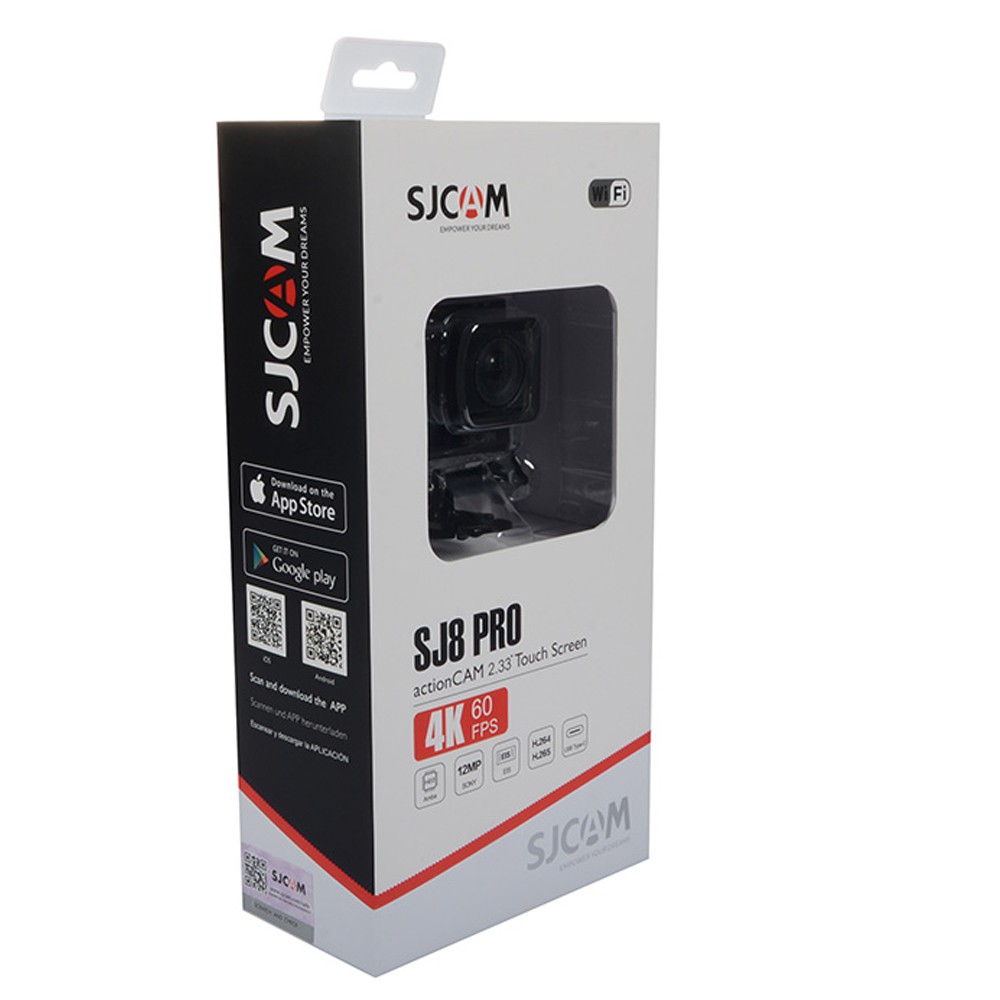 SJCAM SJ8 PRO 4K Touchscreen Action Camera 60 FPS EIS WiFi – Black