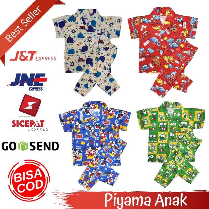  BAJU  TIDUR  PIYAMA PIAMA ANAK  USIA 1 5 TH Shopee  Indonesia