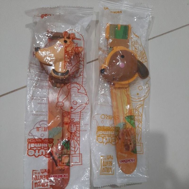 Animal Cute Slap Watch Kidzu Bento Hokben Shiro dan Jeji