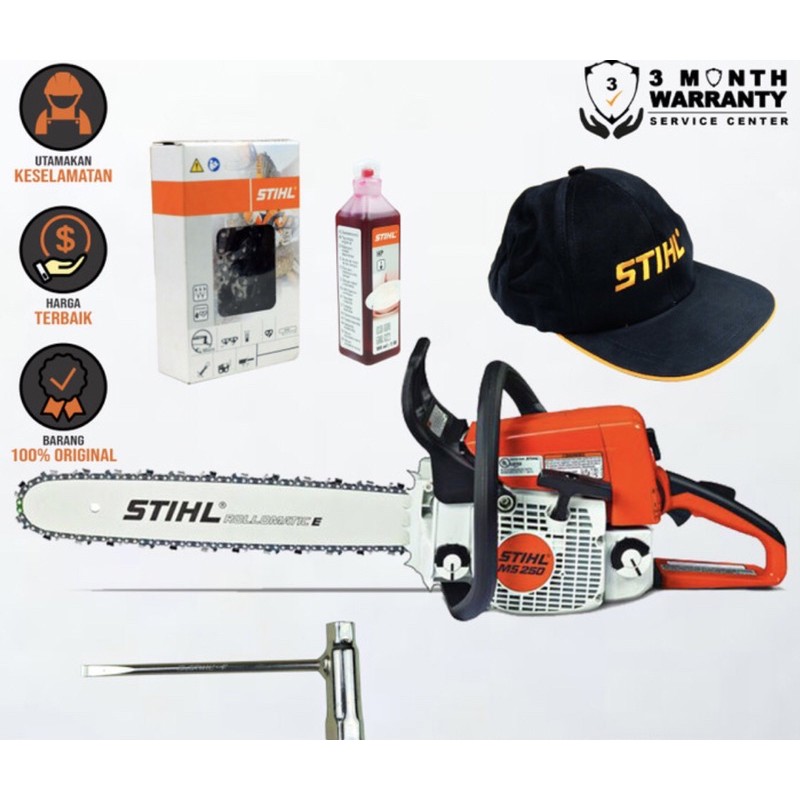 Mesin Potong Kayu STIHL MS 250 20 Inch Chain Saw KECIL Mesin Potong Kayu STIHL MS 250 20 Inch Chain Saw KECIL