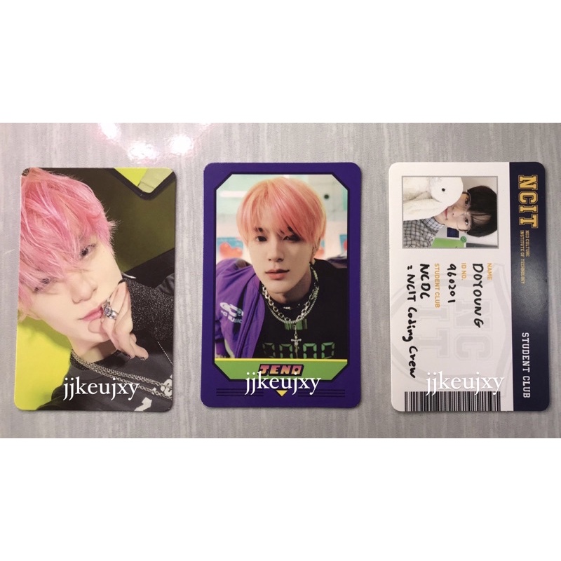 BACA DESKRIPSI[ READY STOCK] PHOTOCARD/MATCHING GAME CARD GLITCH MODE JENO SET dan ID DOYOUNG NCIT