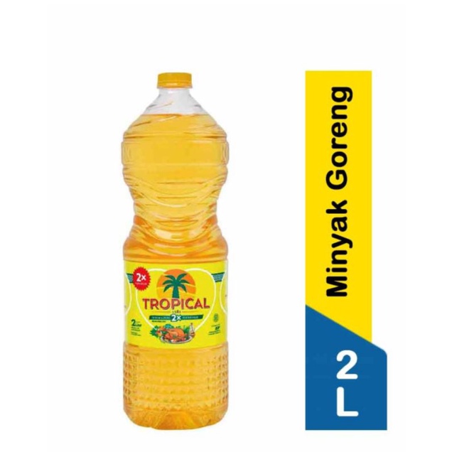 

Minyak Goreng Tropical Botol 2 Cooking oil dengan 2x penyaringan Liter Berkwalitas Bervitamin