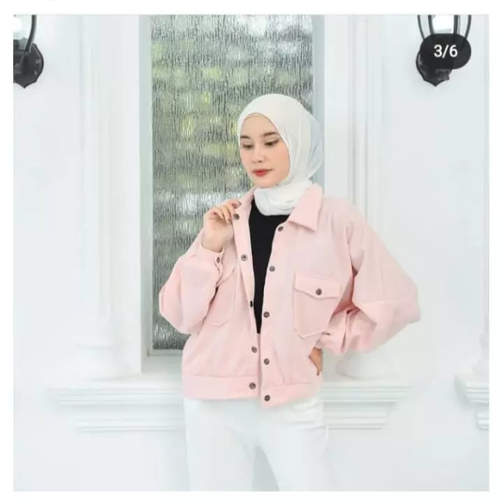 JAKET POCKET OLIN BUTTON/JAKET WANITA/ROMPI WANITA