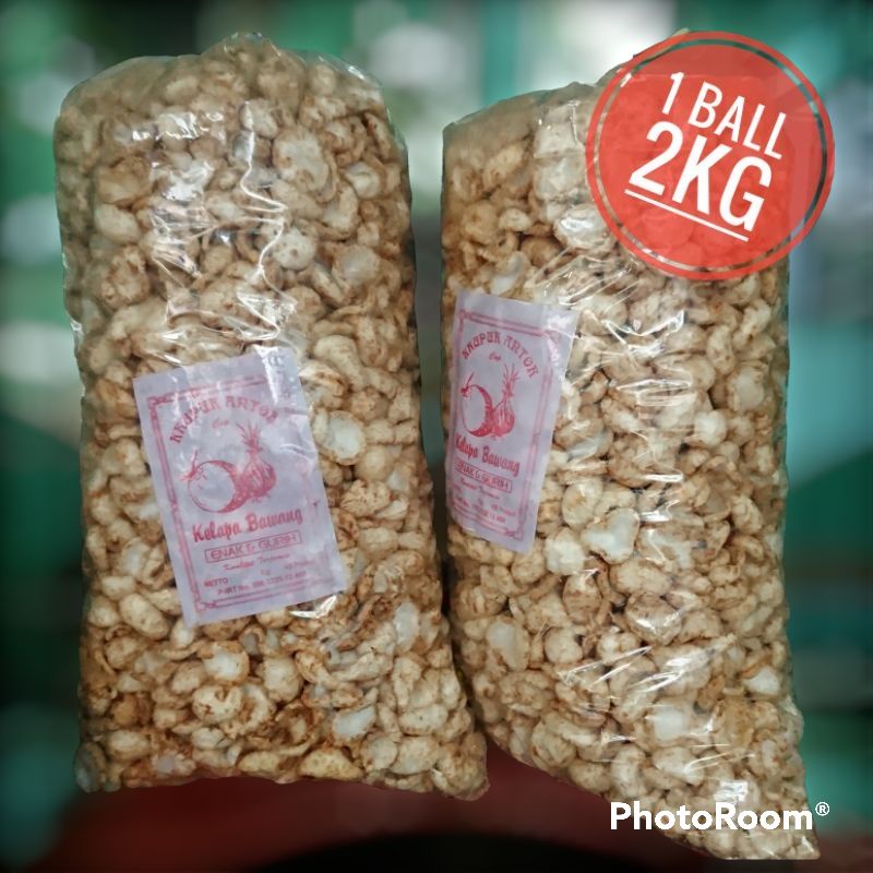 

Kerupuk antor Glopot 1ball 2kg Bumbu Rempah gurih khas tegal
