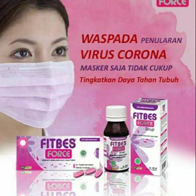 Fitbes force syrup 60ml waspada virus suplemen daya tahan tubuh